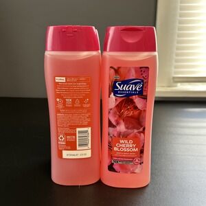 4 PK‎ SUAVE ESSENTIALS WILD CHERRY BLOSSOM HYDRATING BODY WASH 18 OZ